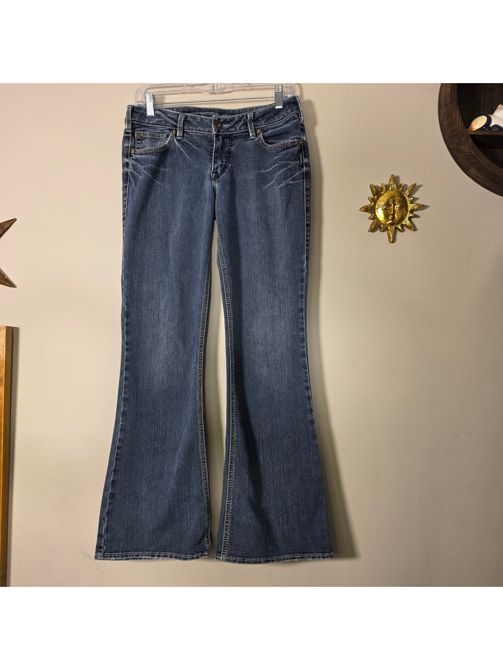 2000s Silver Aiko Flare Jeans